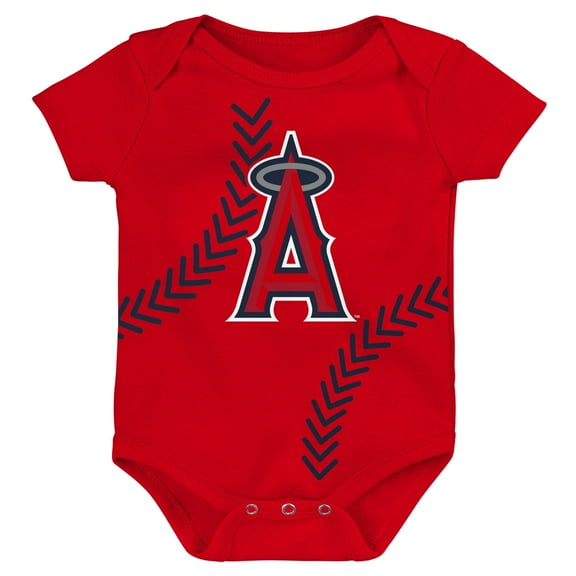 Newborn & Infant Red Los Angeles Angels Running Home Bodysuit
