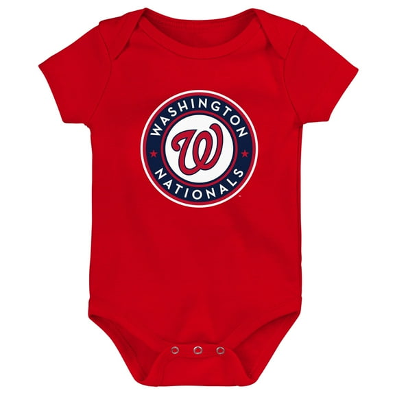 Newborn & Infant Red Washington Nationals Primary Team Logo Bodysuit
