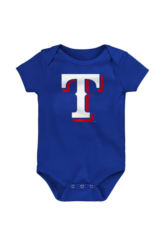 Newborn & Infant Outerstuff Royal Texas Rangers Primary Team Logo Bodysuit