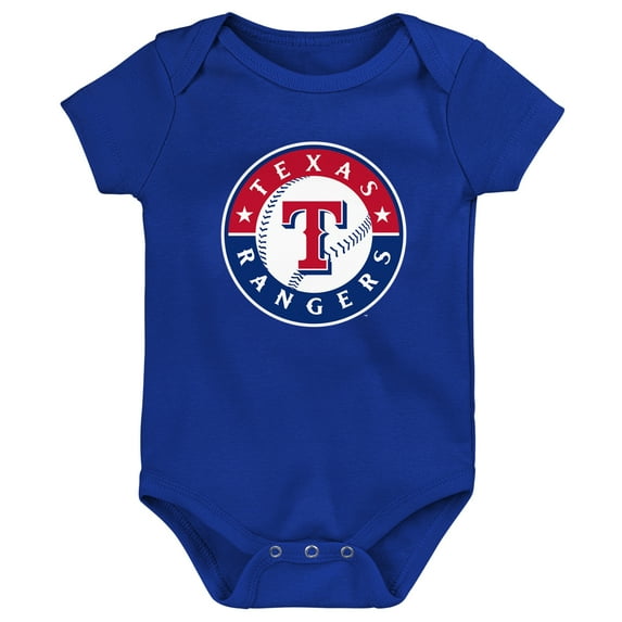 Newborn & Infant Outerstuff Royal Texas Rangers Primary Team Logo Bodysuit