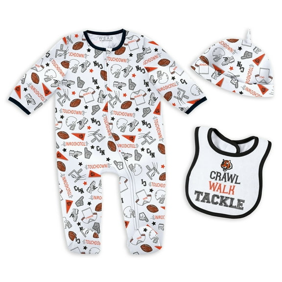 Newborn & Infant WEAR by Erin Andrews Cincinnati Bengals Sleep & Play Set