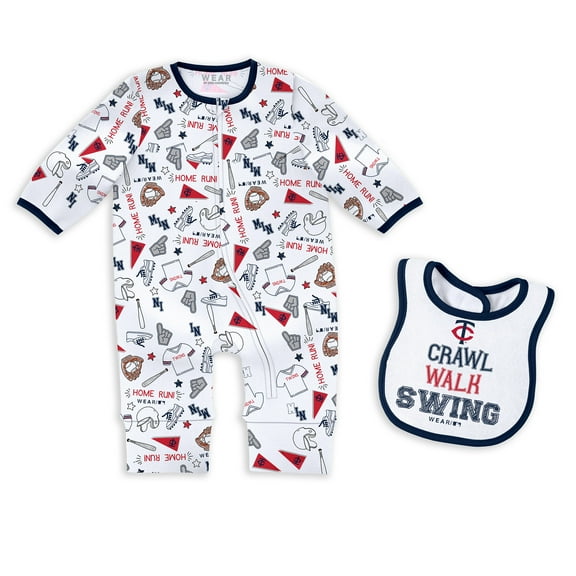 Newborn & Infant WEAR by Erin Andrews Minnesota Twins Sleep & Play Set