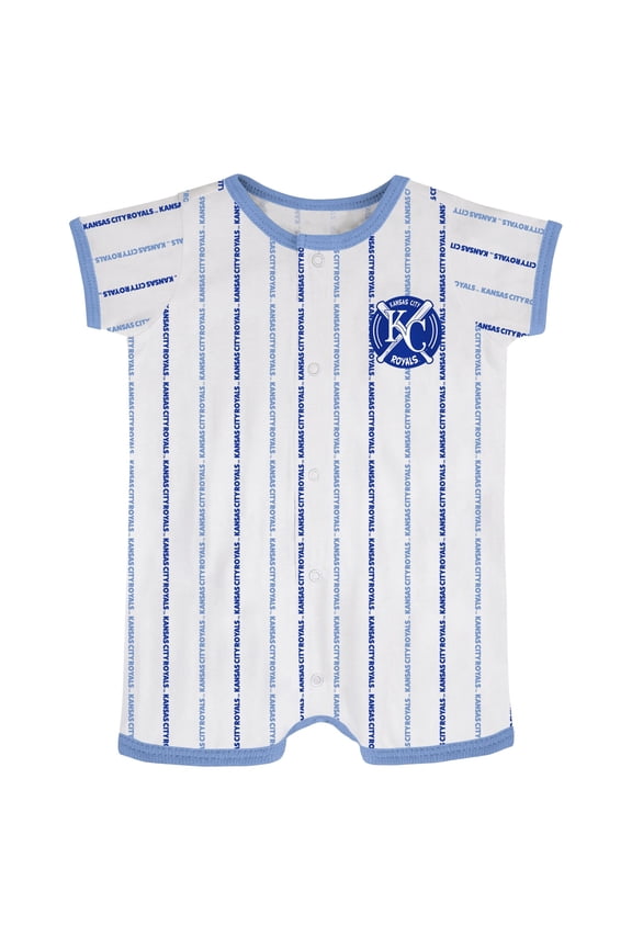 Newborn & Infant White Kansas City Royals Ball Hitter Romper
