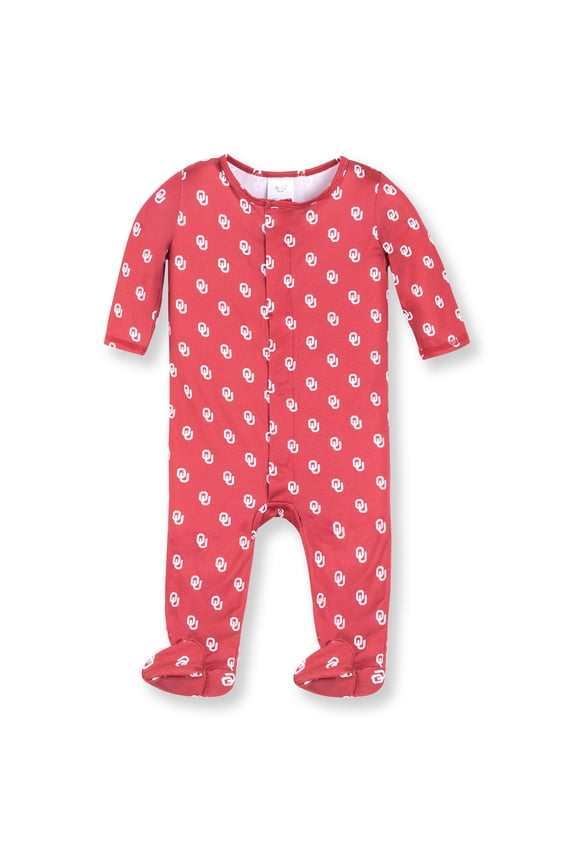 Newborn & Infant ZooZatz Crimson Oklahoma Sooners Magnetic Closure Sleeper