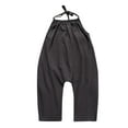 thumbnail image 1 of Newborn Jogger Toddler Baby Girl Jumpsuits Summer-color Strap Romper Pants with Pockets New Jumpsuit Gray 18-24 Months, 1 of 9