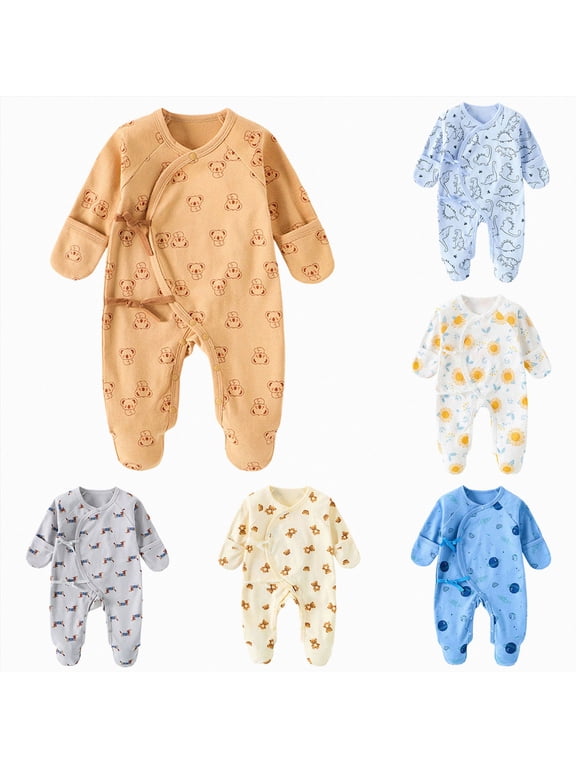 Newborn Newborn Baby Girl Clothes Infant Girl Print Long Pant Set Clothes Preemie Newborn Photography Light Blue