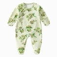 thumbnail image 1 of Newborn Newborn Footed Sleeper Gown With Mitten Side Baby Footed Print Infant Play For 0 6 Months Sleep & Play One-Piece Bodysuit Newborns Everyday Wear, 1 of 6