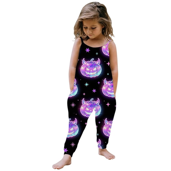 Onesies Boy Kids Halloween Suspender Romper Loose Harem Jumpsuit Cosplay Party Outfit Rompers for Girls