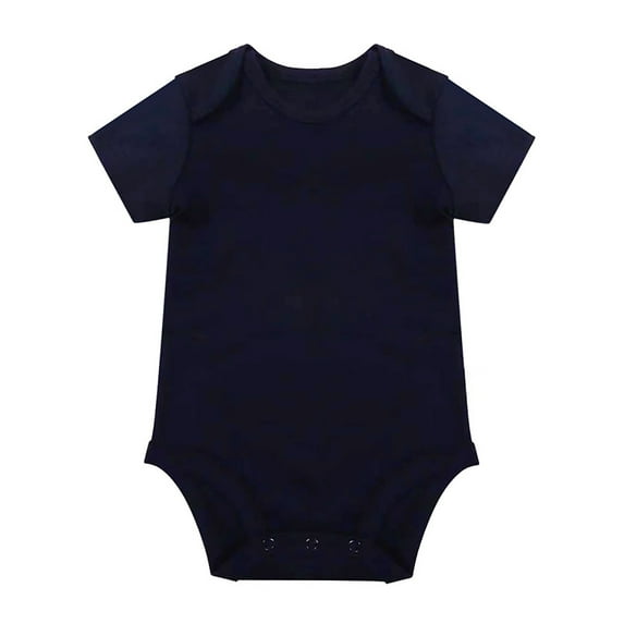 Onesies Girl Unisex Baby Solid Color Bodysuit Blank Boys Girls Comfort Leisure Baby Onsies Blue 6 Months-9 Months