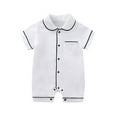 thumbnail image 1 of Onesies Short Sleeved Pajamas Clothing Spring Baby Home Bag Crawling Cotton Girls Romper White 12 Months-18 Months, 1 of 1
