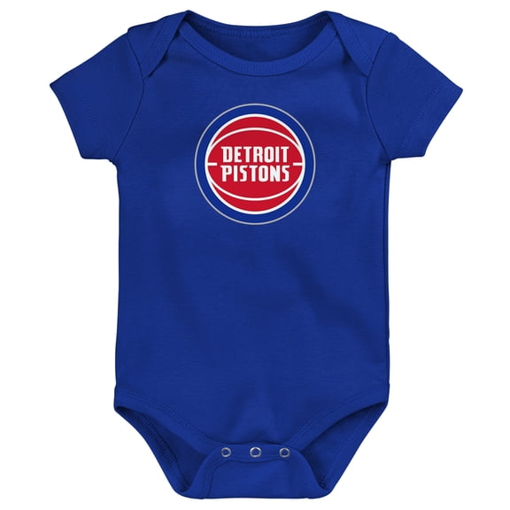 Newborn Outerstuff Blue Detroit Pistons Primary Logo Bodysuit
