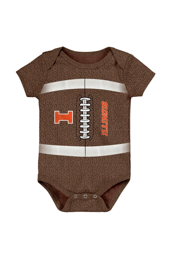 Newborn Outerstuff Brown Illinois Fighting Illini Football Bodysuit