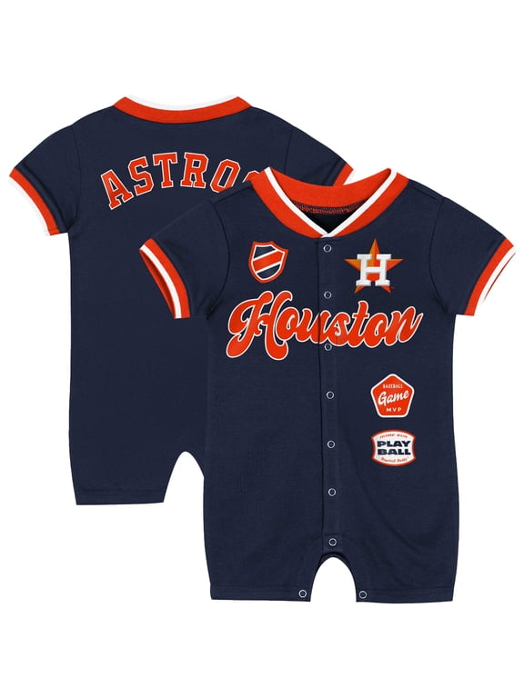 Newborn Outerstuff Navy Houston Astros Pinch Romper