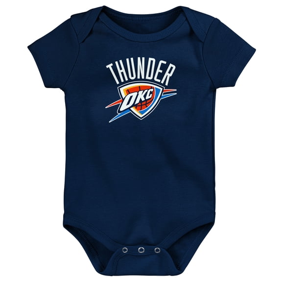 Newborn Outerstuff  Navy Oklahoma City Thunder Primary Logo Bodysuit