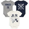 thumbnail image 1 of Newborn Outerstuff New York Yankees Home Plate 3-Piece Creeper Set, 1 of 4