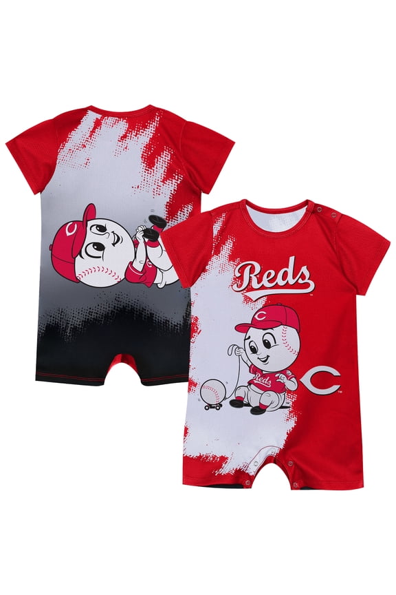 Newborn Outerstuff Red Cincinnati Reds Baby Mascot Bodysuit