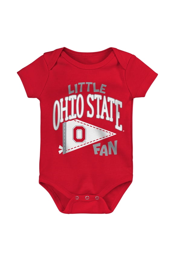 Newborn Outerstuff Scarlet Ohio State Buckeyes Little Banner Bodysuit