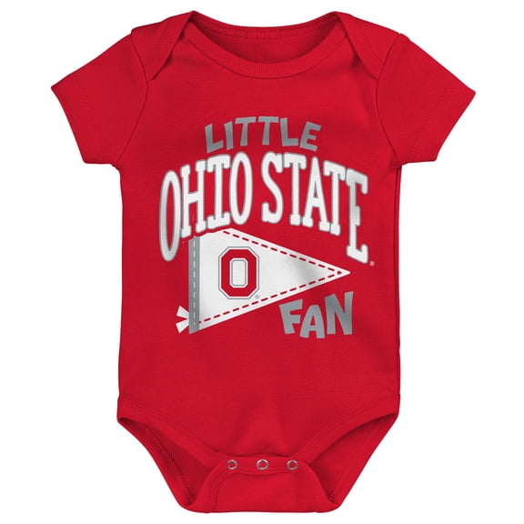 Newborn Outerstuff Scarlet Ohio State Buckeyes Little Banner Bodysuit