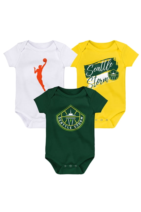 Newborn Outerstuff Seattle Storm Destiny 3-Piece Creeper Set