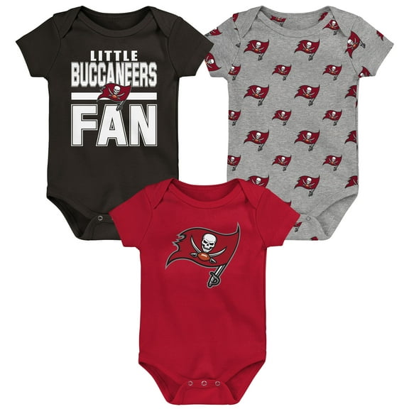 Newborn Outerstuff Tampa Bay Buccaneers Little Tike 3-Piece Bodysuit Set