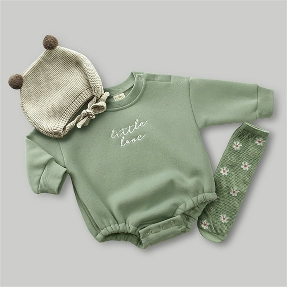 Outfit Boy Funny Cartoon Print Long Sleeve Bodysuit Cute Baby Girl Clothes for Toddler Boys 12-24 Months