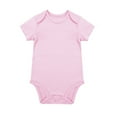 thumbnail image 1 of Outfit Solid Color Bodysuit Short Sleeve Baby Girl Clothes for 12-18 Months, 1 of 3
