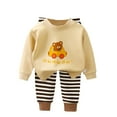 thumbnail image 1 of Newborn Outfits Baby Boy Long Sleeve Cotton Pullover Top and Long Pants Loungewear 2 Piece Girls' Clothing Sets 0-8Years, 1 of 3