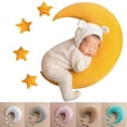 thumbnail image 1 of Newborn Photography Posing Pillow Crescent Moon Pillow Star Pillows Posing Beans Moon Pillow Stars Set Infant Boy Girl Baby Picture Prop, 1 of 1