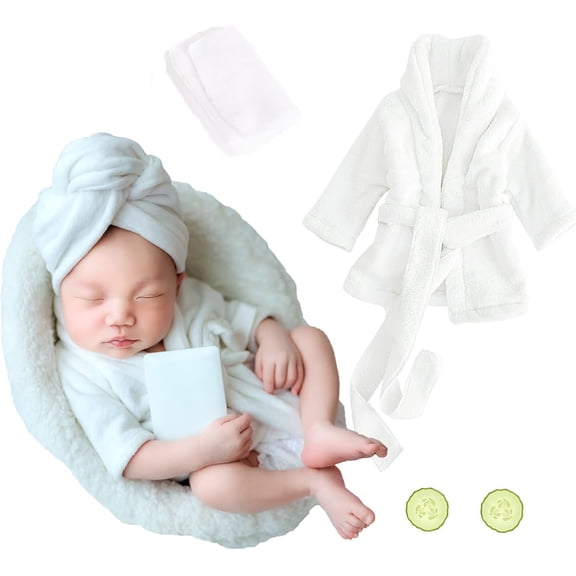 Newborn Photography Props Bathrobe Outfits Baby Photoshoot Props Robe Girl Baby Photo Prop Outfit Bathrobe