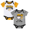 thumbnail image 1 of Newborn  Pittsburgh Pirates Triple Hit Two-Pack Bodysuit Set, 1 of 3