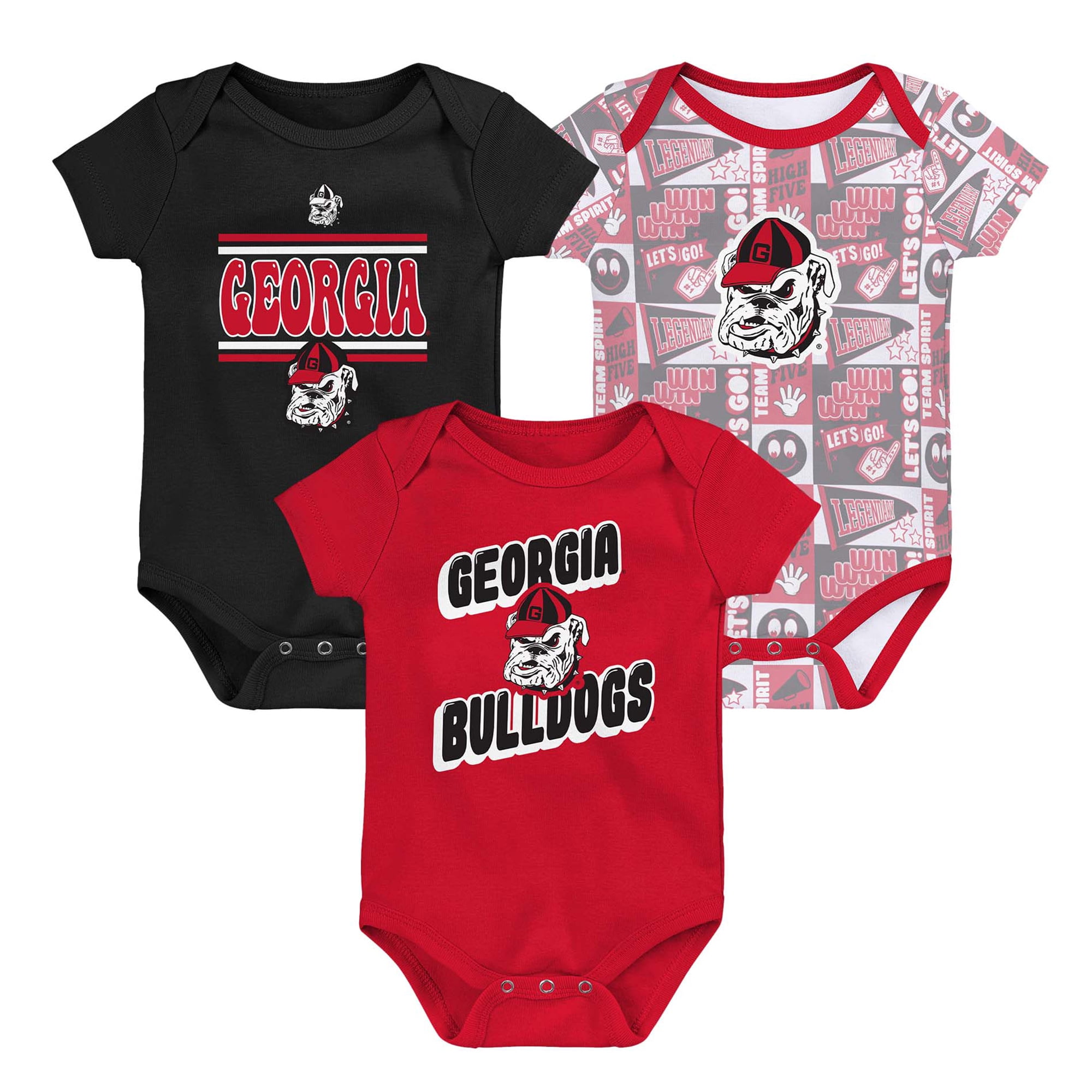 Outerstuff Washington Capitals 3-Piece Baby Creeper Set - Newborn Size Team Gear