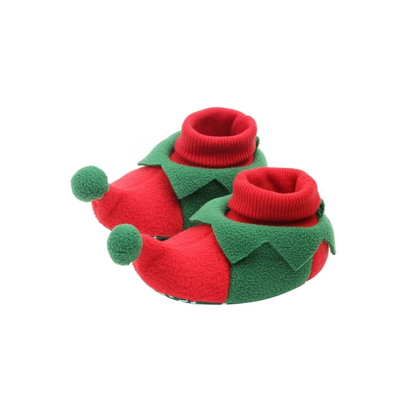Newborn Santa Claus Sole Christmas Infant Crib Slippers Anti-Slip First Walking for Baby Girls Boys