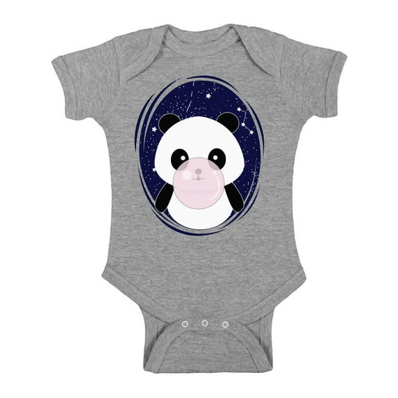 Newborn Shirts - NB 6M 12M 18M 24M - Panda Short Sleeve Bodysuit