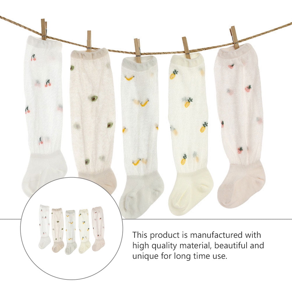Newborn Socks Baby 5 Pairs Net Stockings Breathable Mosquito Summer