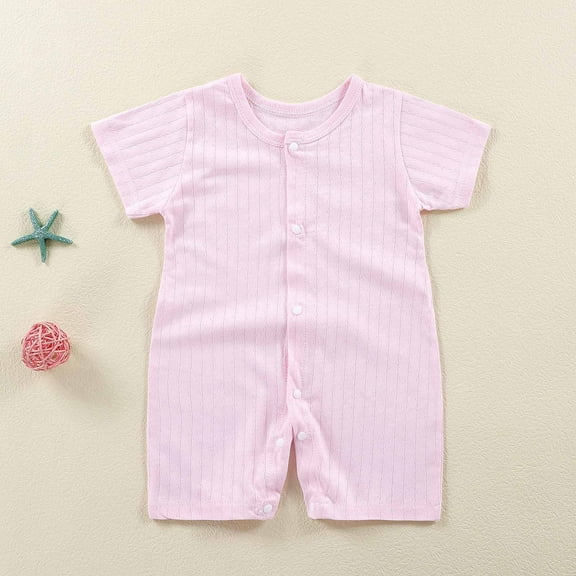 Newborn Summer Onesie Boy Baby Spring New Onesie Newborn Crawling Clothes Sleeveless Thin Ha Clothes Bag Fart Clothes Girl Baby Clothes