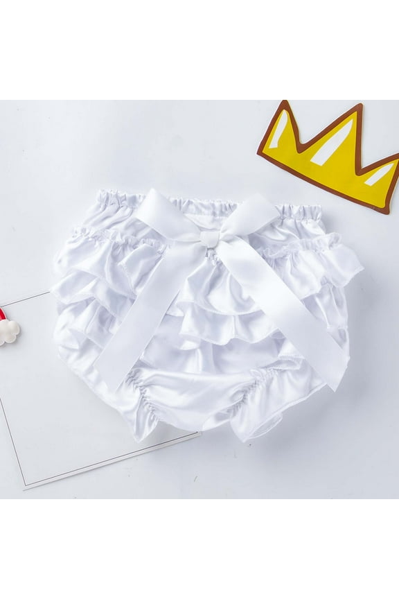 Newborn Toddler Baby Bag Fart Pants Casual Briefs Big Butt Shorts Bread Pants White 0-3 Months