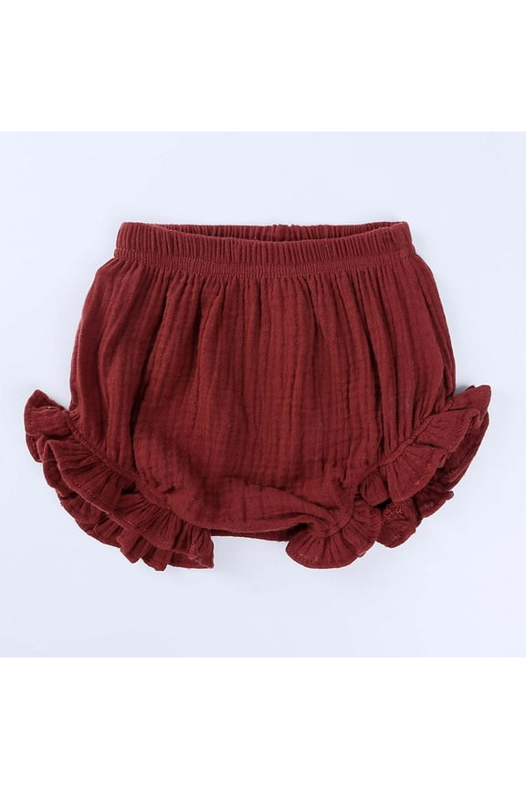 Newborn Toddler Baby Bag Fart Pants Solid Color Casual Briefs Big Butt Shorts Bread Pants Sweatpants Girl Velvety Soft Lightweight Leggings Girls Capri Pants