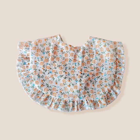 Newborn Toddler Baby Cute Printing Gauze Bib Saliva Towel Burping Towel Ruffled Towel for daily use Clothes