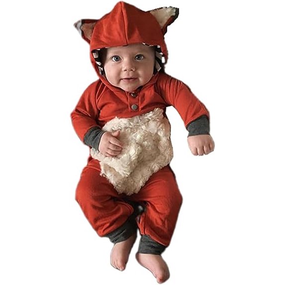 Newborn Toddler Baby Girl Boy Halloween Pumpkin Outfits Winter Autumn Flannel Hooded Romper Cute Jumpsuit Dress Up Clothes