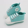 thumbnail image 1 of Newborn Toddler Canvas Sneakers Baby Boy Girl Soft Sole Crib Shoes, 1 of 1