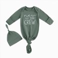 thumbnail image 1 of Newborn Toddler Sleep & Play One-Piece Bodysuit Newborn Knotted Sleeping Bag Fetal Hat Set Baby Pajamas Dark Green Bodysuit Baby Fall Winter Clothing Gift, 1 of 4