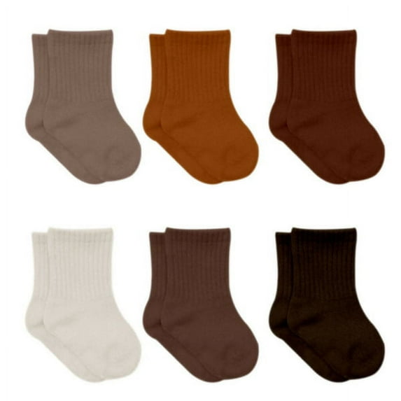 Newborn Unisex Cotton Ankle-Hi Socks Assorted 6 Pair Pack