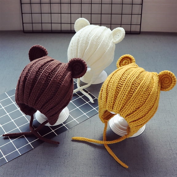 Newborn Winter Beanie Hat for Baby Girls Boys, Infant Toddler Warm Knitted Hat , Unisex-Baby Beanies