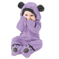 thumbnail image 1 of Newborn infant Baby Boy Girls Field Jacket Girl Bear Ears Footed Teens Winter Coats for Girls Hooded Romper Fleece Jumpsuit Toddler 4T Coat, 1 of 9