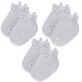 thumbnail image 1 of Newborn white socks with cuff and bow, 1 of 5