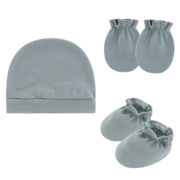 Newborns Essential Care Cotton Fetal Hat Comfortable Gloves and Booties Breathable Baby Skin Protections Gear