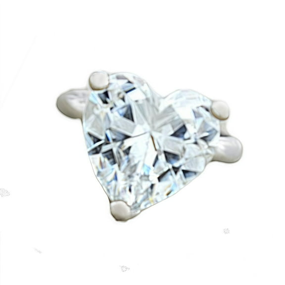 Newborns Photography Props Silver Plated Baby Rings Heart-shape Rhinestoned Rings for Growth Record Photos Taking 1Pc