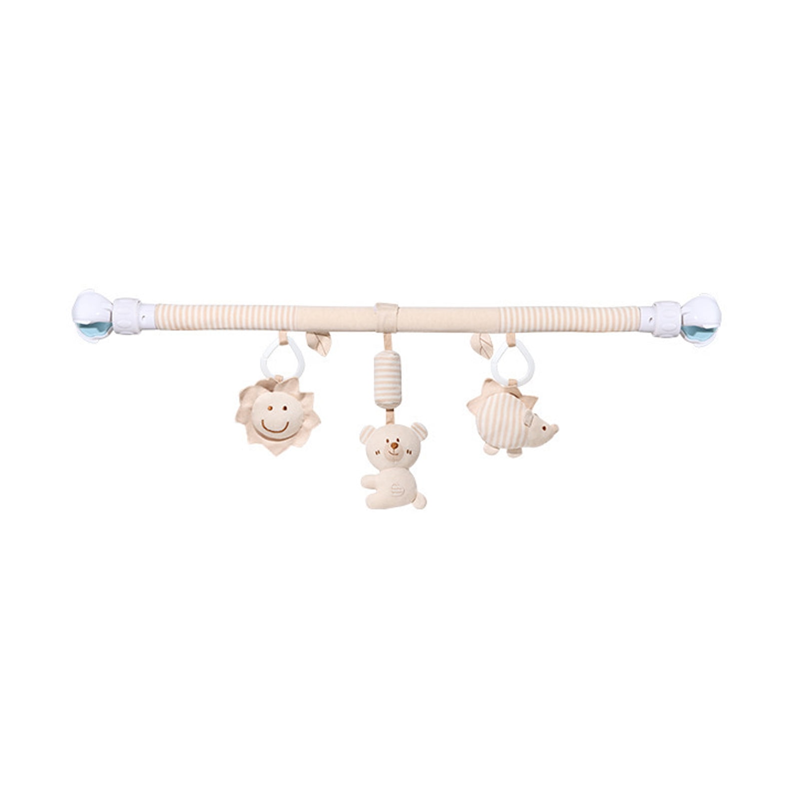Newborns Sensory Development Toy Washable Organic Cotton Plush Crib Mobile With Soothing Sound Effects