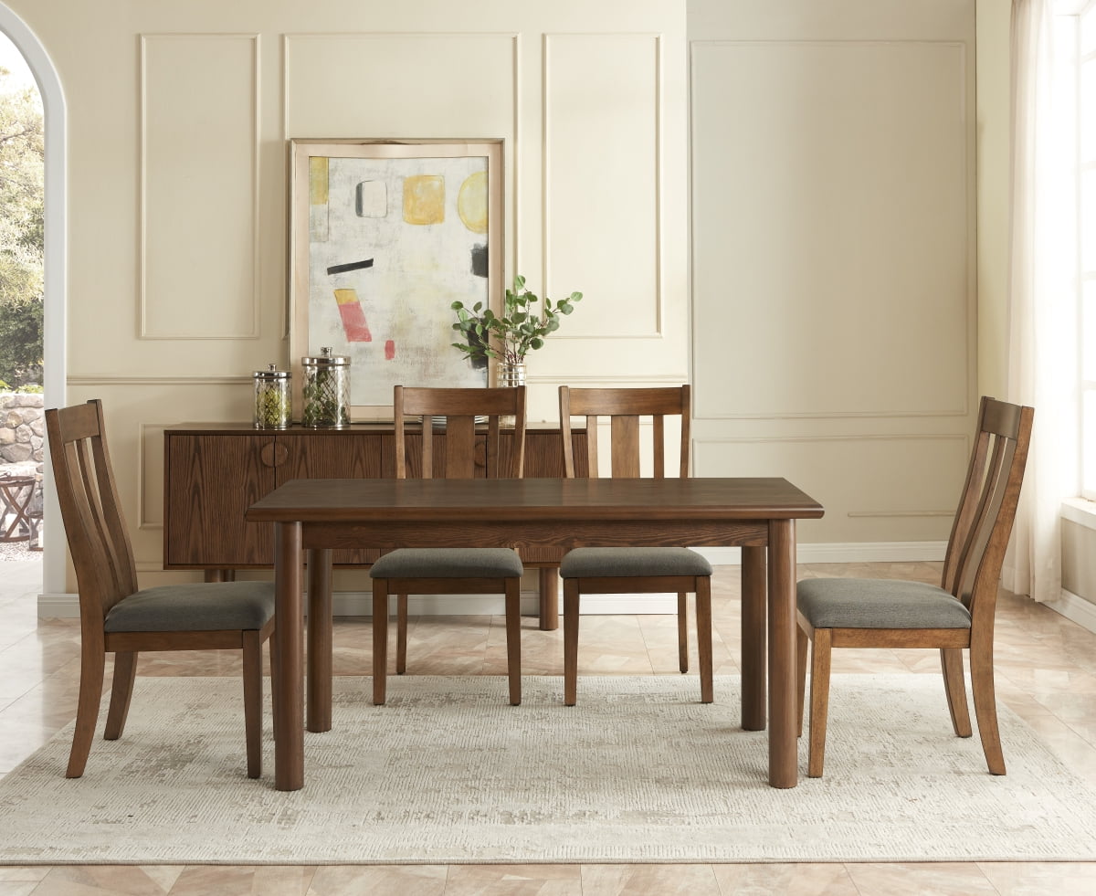 Newboti 60" Rectangular Dining Table for 6 Person, Retro Kitchen Table