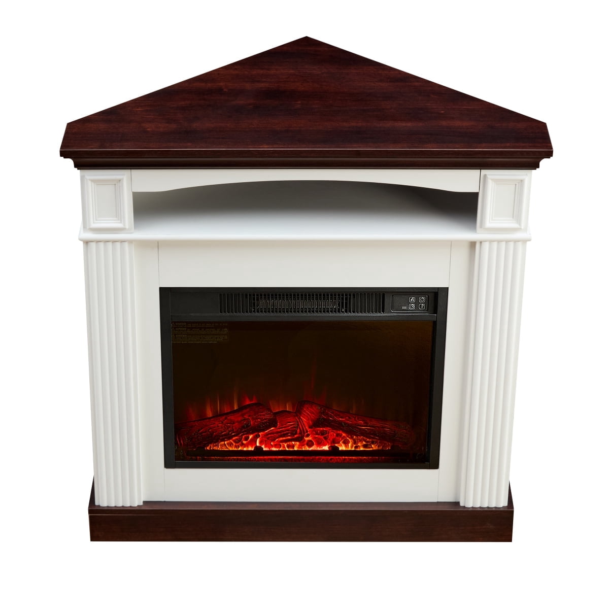 Newboti Corner Electric Fireplace With Mantelpiece For Living Room Or ...